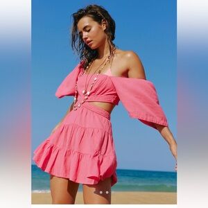 Free People Cross of Sunlight Mini Dress size medium